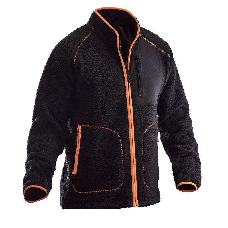 Jobman 5161 Pile Jacket (Zwart/Oranje) 1