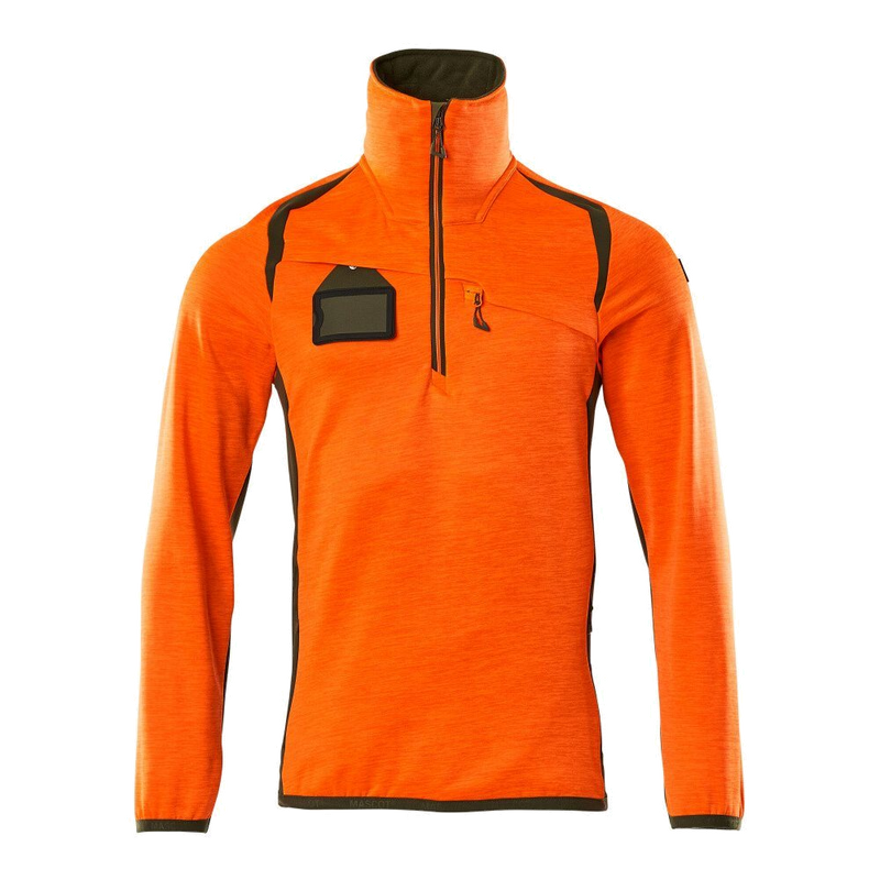 Mascot Acc. Safe Fleecetrui HZ (Oranje/Mosgroen) 1
