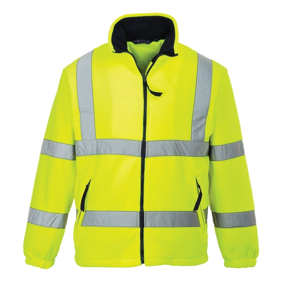 Portwest Hi-Vis Mesh Lined Fleece (Geel) 1