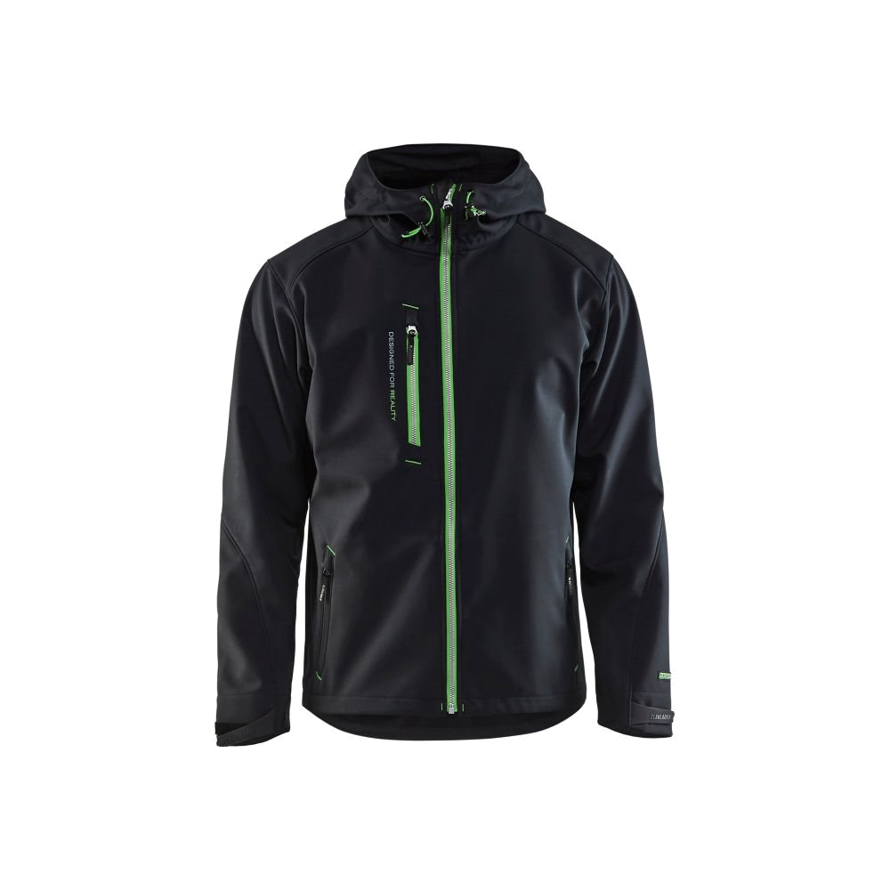 Blaklader Softshell Jack 4949-2517 (9942 Zwart/Groen) 1