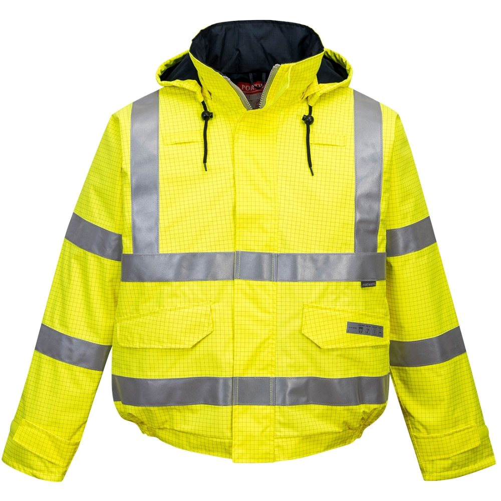 Portwest Bizflame Hi-Vis Bomberjack Multinorm (Geel) 1