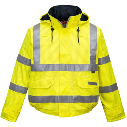 Portwest Bizflame Hi-Vis Bomberjack Multinorm (Geel) 1