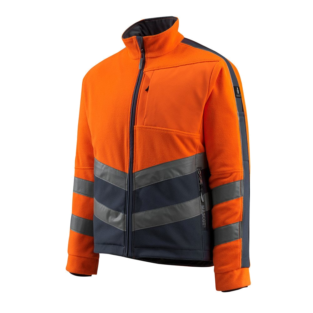 Mascot Sheffield Hi-Vis Fleecejack 15503 (Oranje/Navy) 1