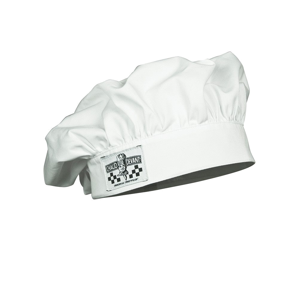 Chaud Devant Basix Chef Hat Bianco (Wit) 1