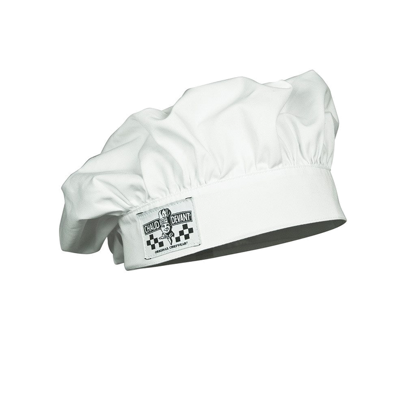 Chaud Devant Basix Chef Hat Bianco (Wit) 1
