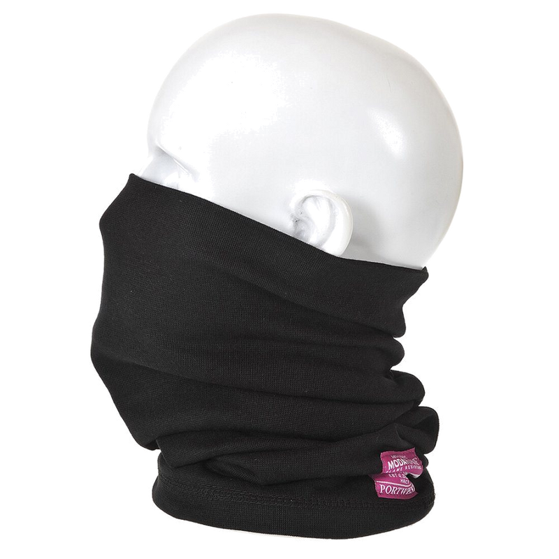 Portwest Flame-Retardant Neck Tube (Zwart) 1