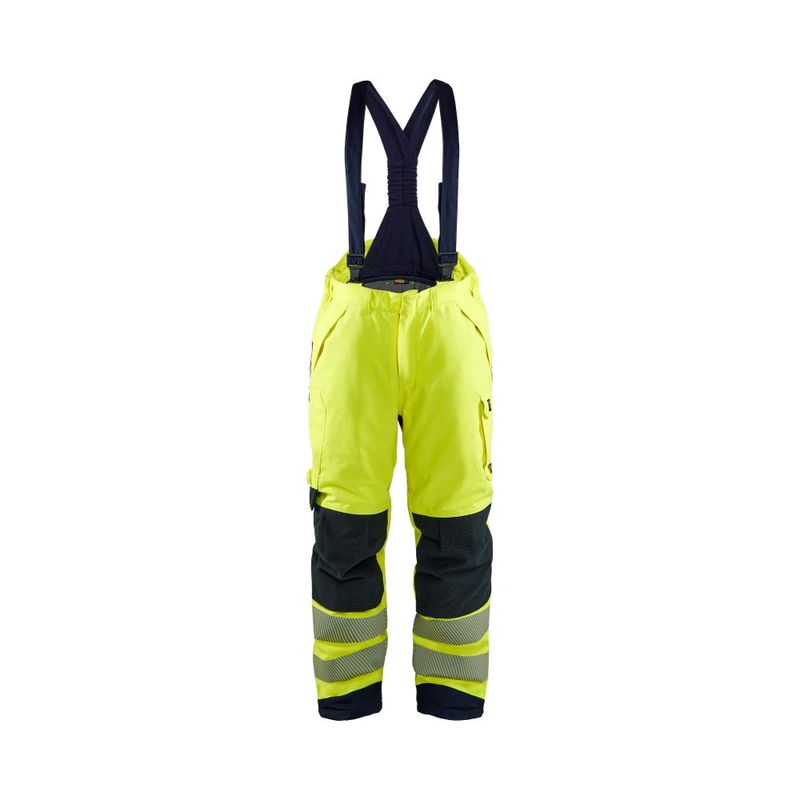 Blaklader Multinorm Winter bretelbroek (Geel/Navy) 1