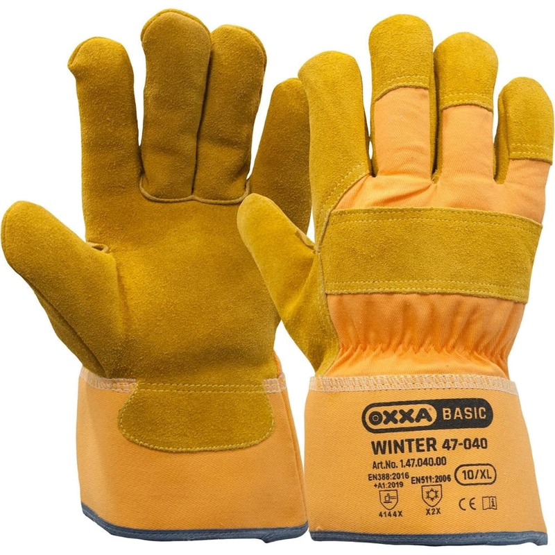12Pr OXXA Basic Winter 47-400 Splitleder (Geel) 1