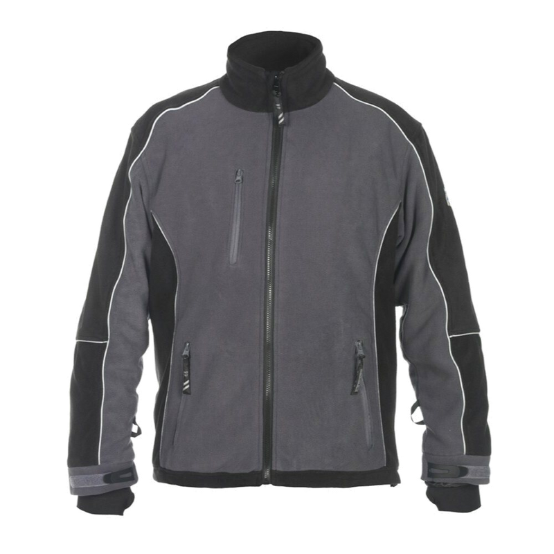 Hydrowear Fleecejack Velden (Grijs/Zwart) 1