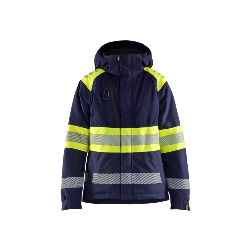 Blaklader Dames Winterjas High Vis (Marine/Geel) 1