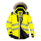 Portwest PW3 Hi-Vis Winterparka CL.3 (Geel/Zwart) 1
