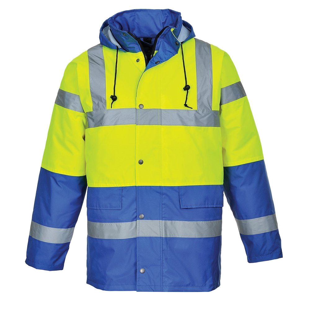 Portwest Contrast Werkjas (Geel/Kobaltblauw) 1