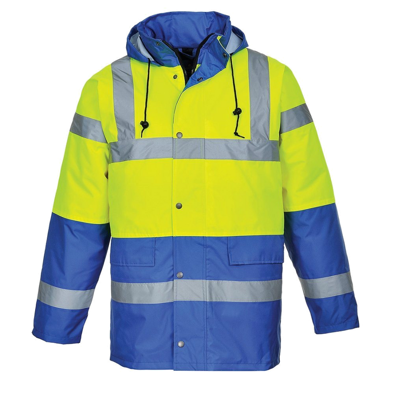 Portwest Contrast Werkjas (Geel/Kobaltblauw) 1