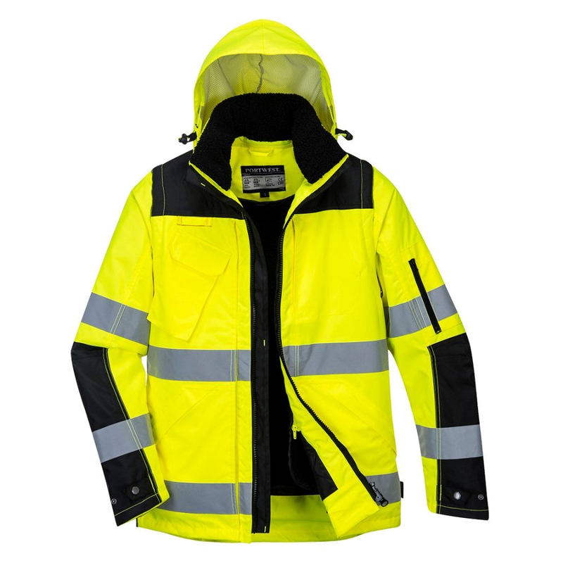 Portwest Pro Hi-Vis 3-in-1 Jacket (Geel/Zwart) 1