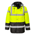 Portwest Contrast Werkjas (Geel/Zwart) 1