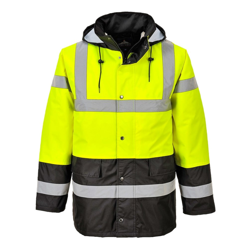 Portwest Contrast Werkjas (Geel/Zwart) 1