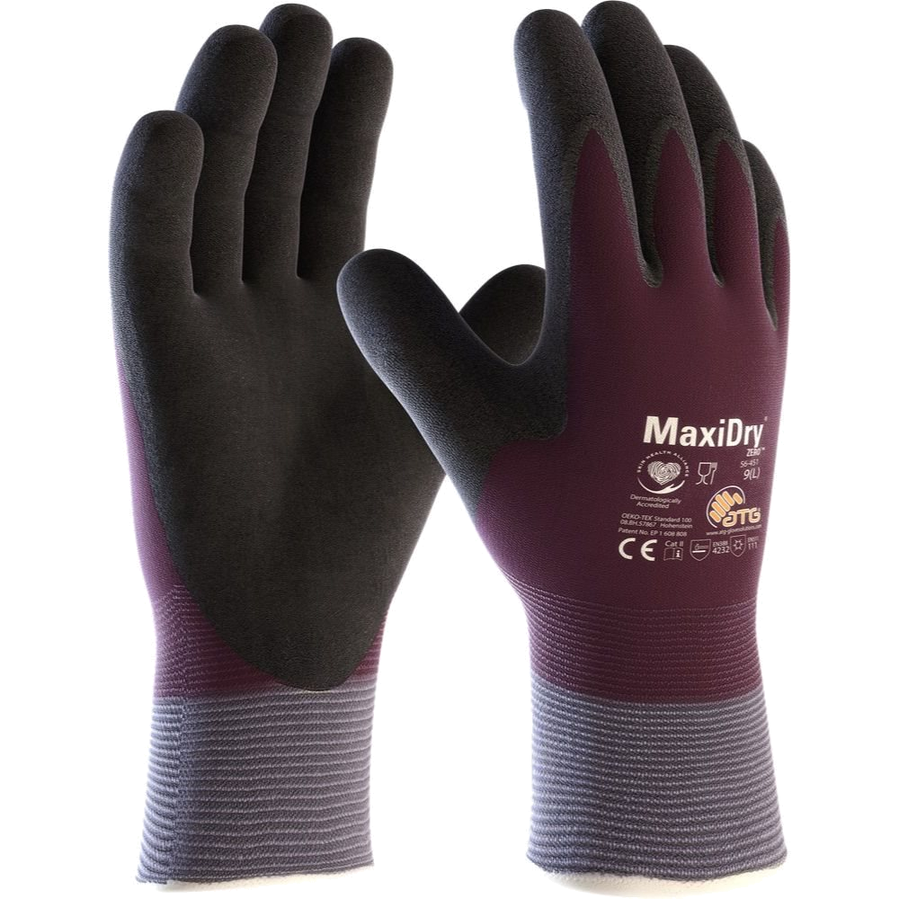 12Pr ATG MaxiDry Zero Winterhandschoen 56-451 (Paars) 1
