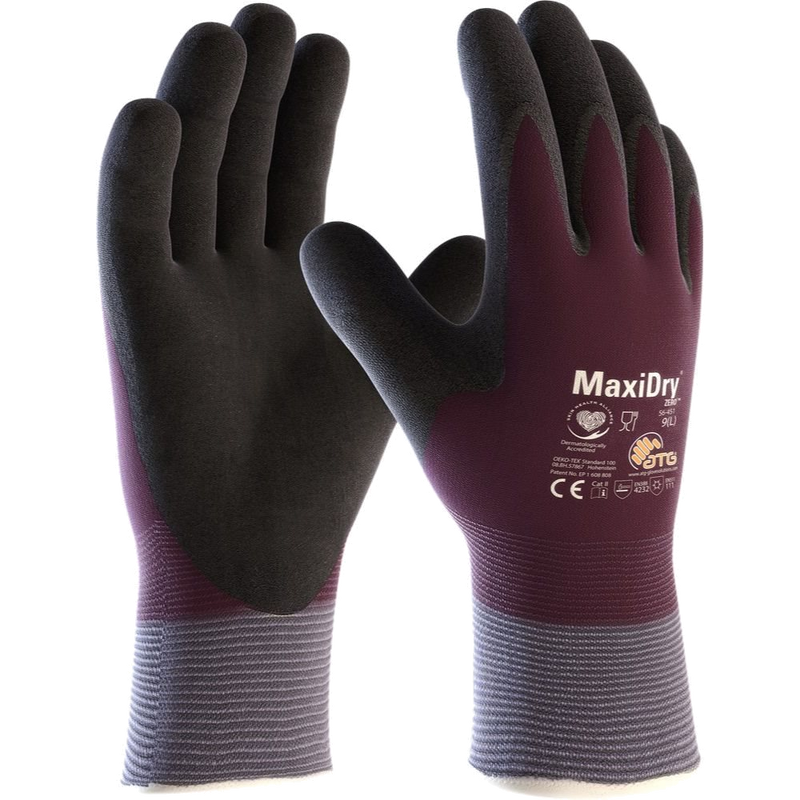 12Pr ATG MaxiDry Zero Winterhandschoen 56-451 (Paars) 1