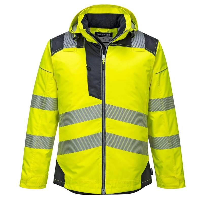 Portwest PW3 Hi-Vis Winter Jacket (Geel/Zwart) 1