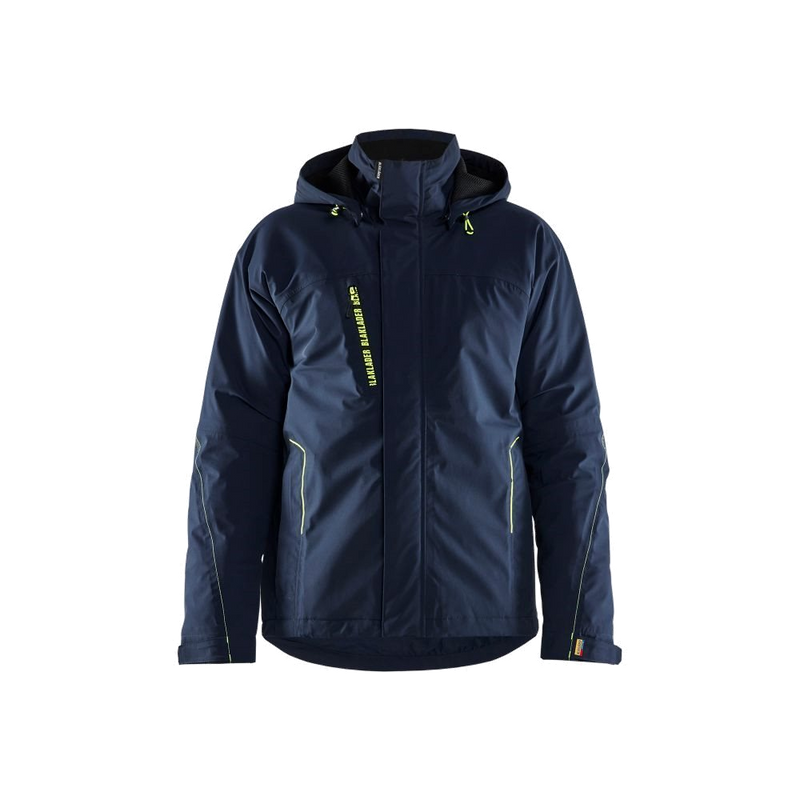 Blaklader Lichtgewicht gevoerde winterjas (Navy/Geel) 1