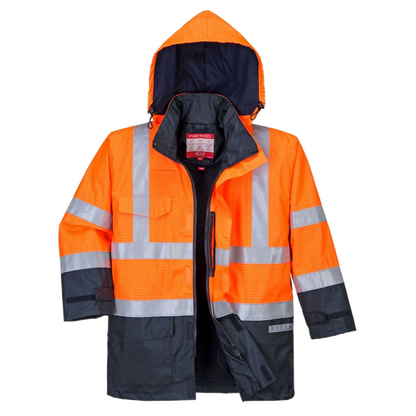 Portwest Bizflame Multi-Protection Jacket (Oranje/Navy) 1