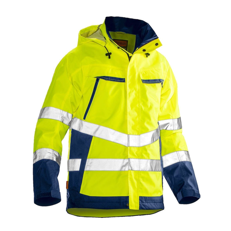 Jobman 1283 Shell Jacket CL.3 (Geel/Navy) 1
