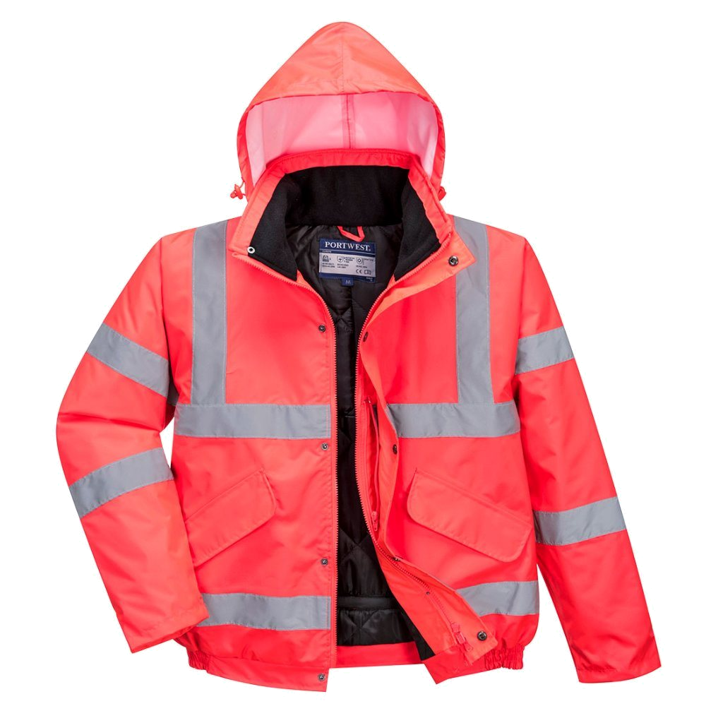 Portwest Hi-Vis Bomberjack (Rood) 1