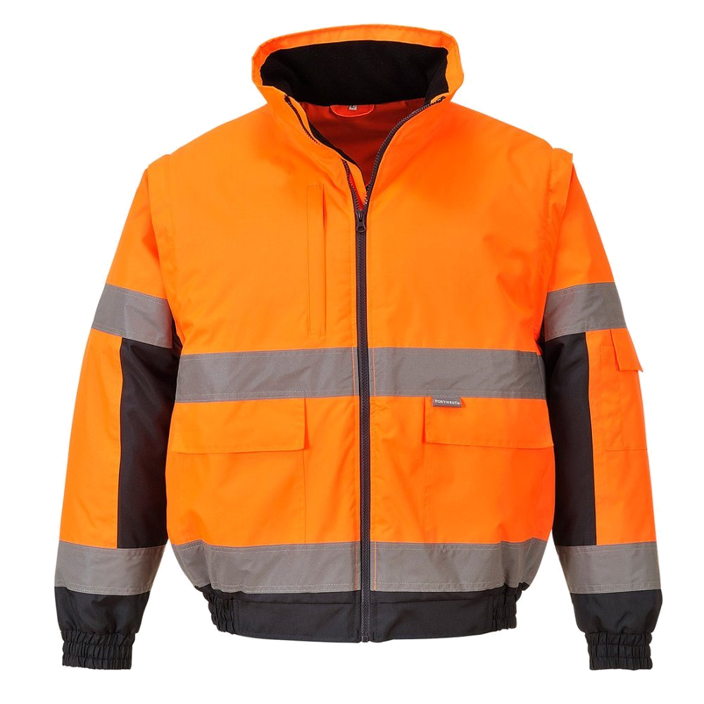 Portwest Hi-Vis 2-in-1 Bomberjack (Oranje) 1