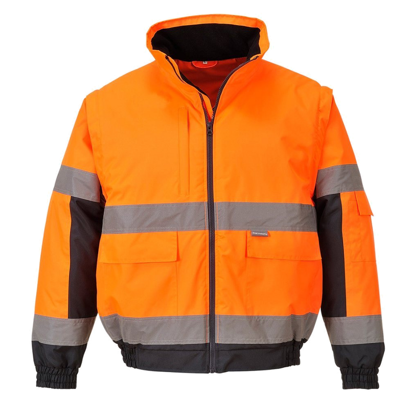 Portwest Hi-Vis 2-in-1 Bomberjack (Oranje) 1