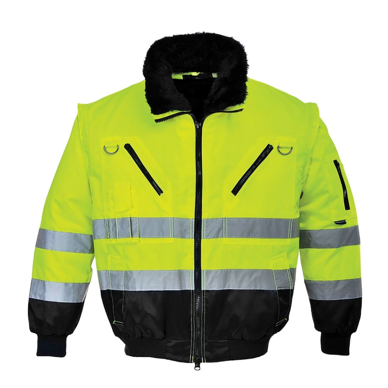 Portwest Hi-Vis 3-in-1 Pilot Jacket (Geel/Zwart) 1