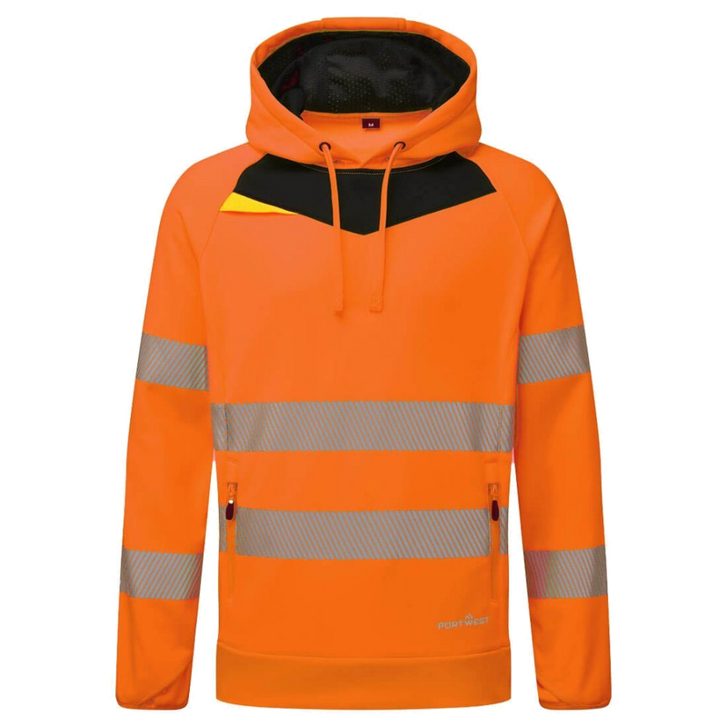 Portwest DX4 Hi-Vis Overhead Hoodie (Oranje/Zwart) 1