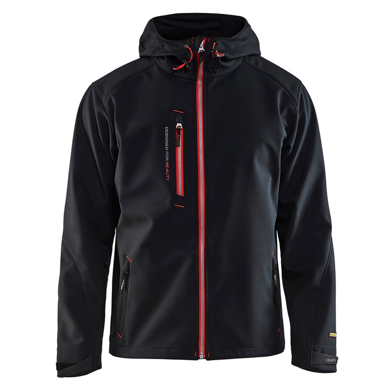 Blaklader Softshell Jack 4949-2517 (Zwart/Rood) 1