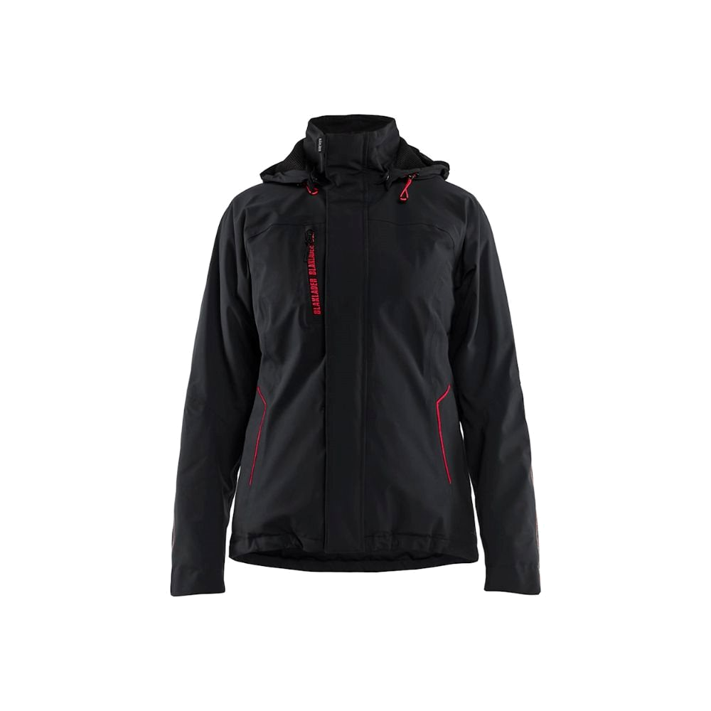 Blaklader Dames Lichtgewicht winterjas (Zwart/Rood) 1