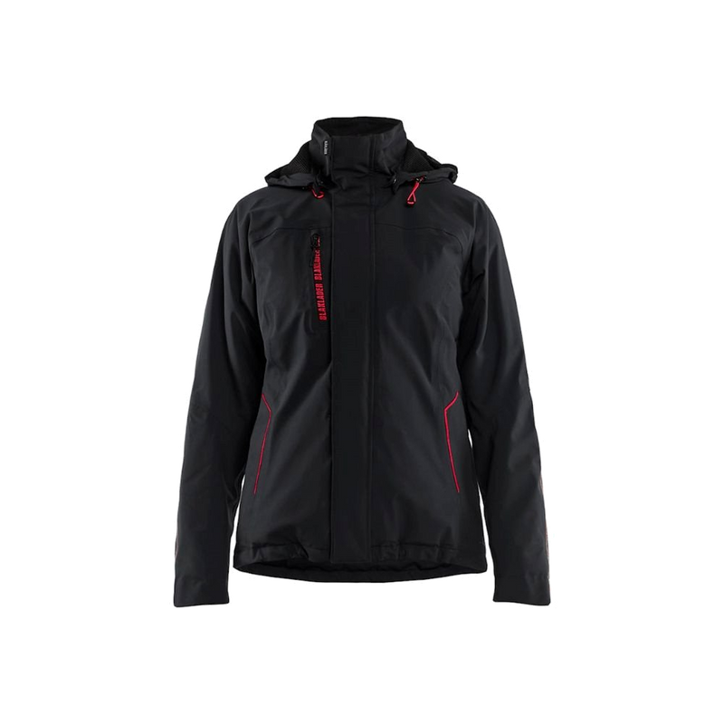 Blaklader Dames Lichtgewicht winterjas (Zwart/Rood) 1