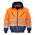Portwest Hi-Vis 3-in-1 Pilot Jacket (Oranje/Navy) 1