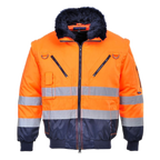 Portwest Hi-Vis 3-in-1 Pilot Jacket (Oranje/Navy) 1