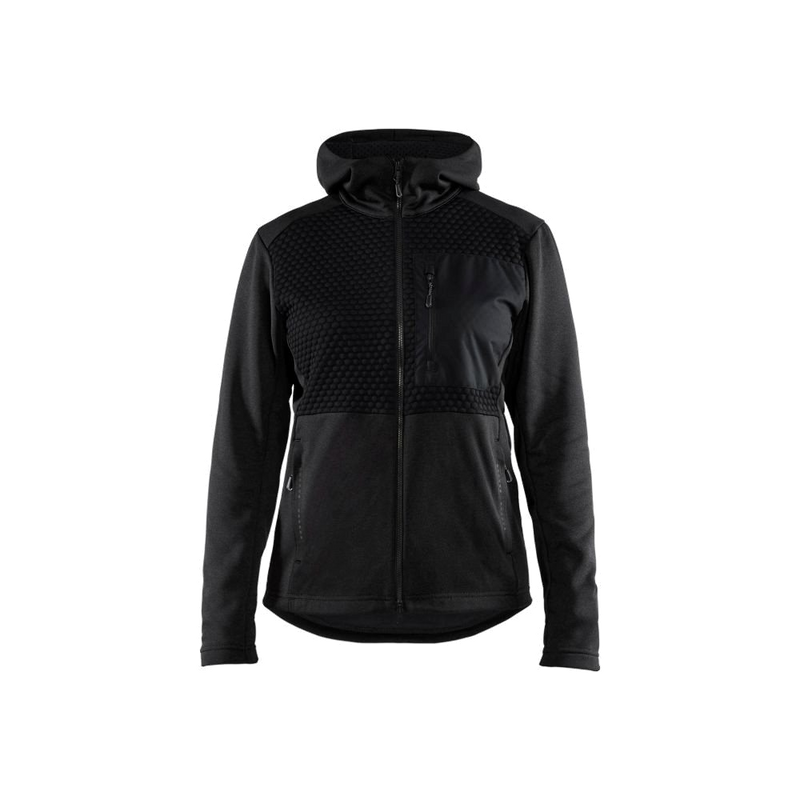 Blaklader Dames Hoodie hele rits (Zwart) 1