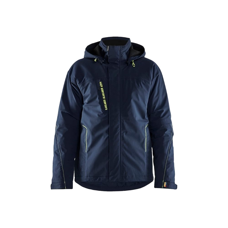 Blaklader Dames Lichtgewicht winterjas (Navy/Geel) 1