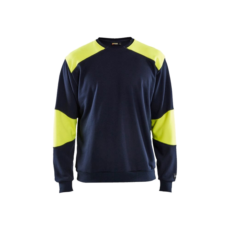 Blaklader Vlamvertragend sweatshirt (Marine/Geel) 1