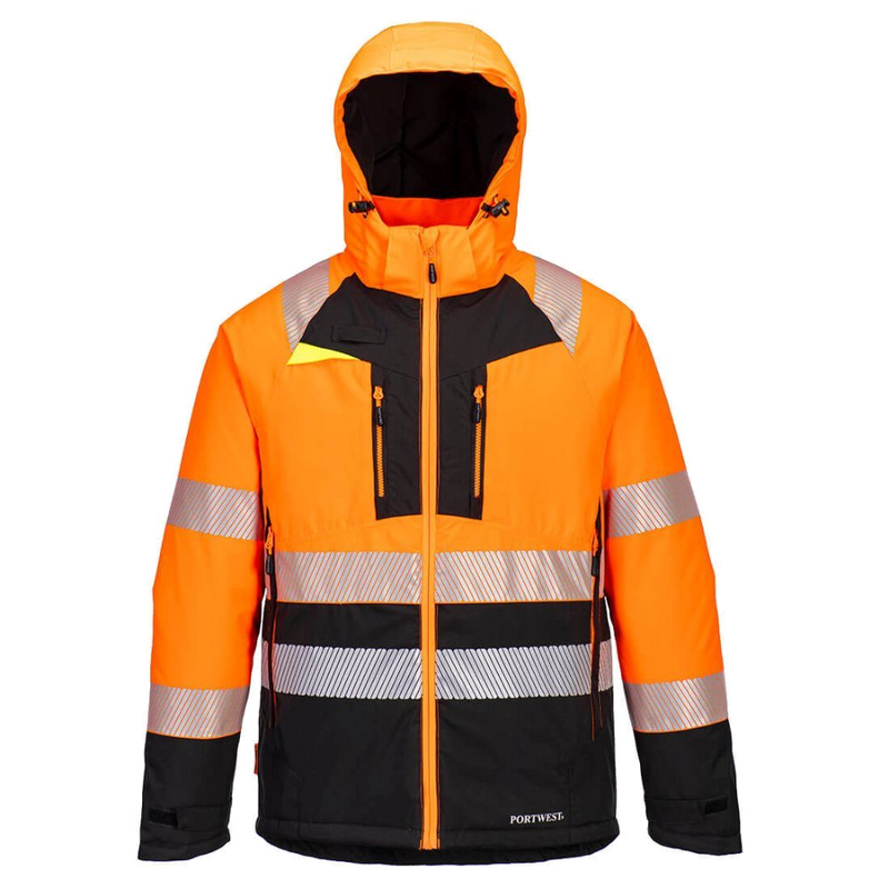 Portwest DX4 Hi-Vis Class 2 Winter Jacket (Oranje/Zwart) 1