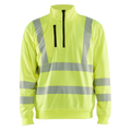 Blaklader High Vis Sweatshirt halve rits (Geel) 1