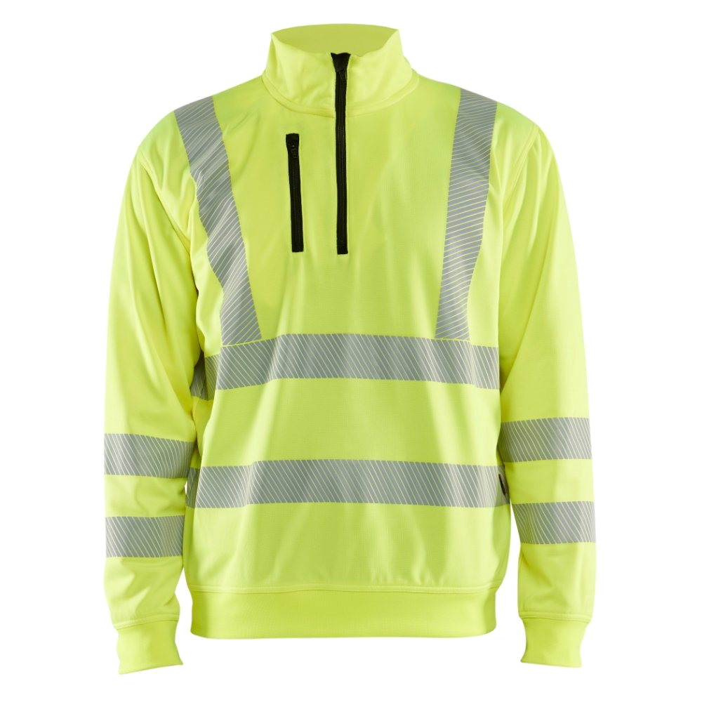 Blaklader High Vis Sweatshirt halve rits (Geel) 1