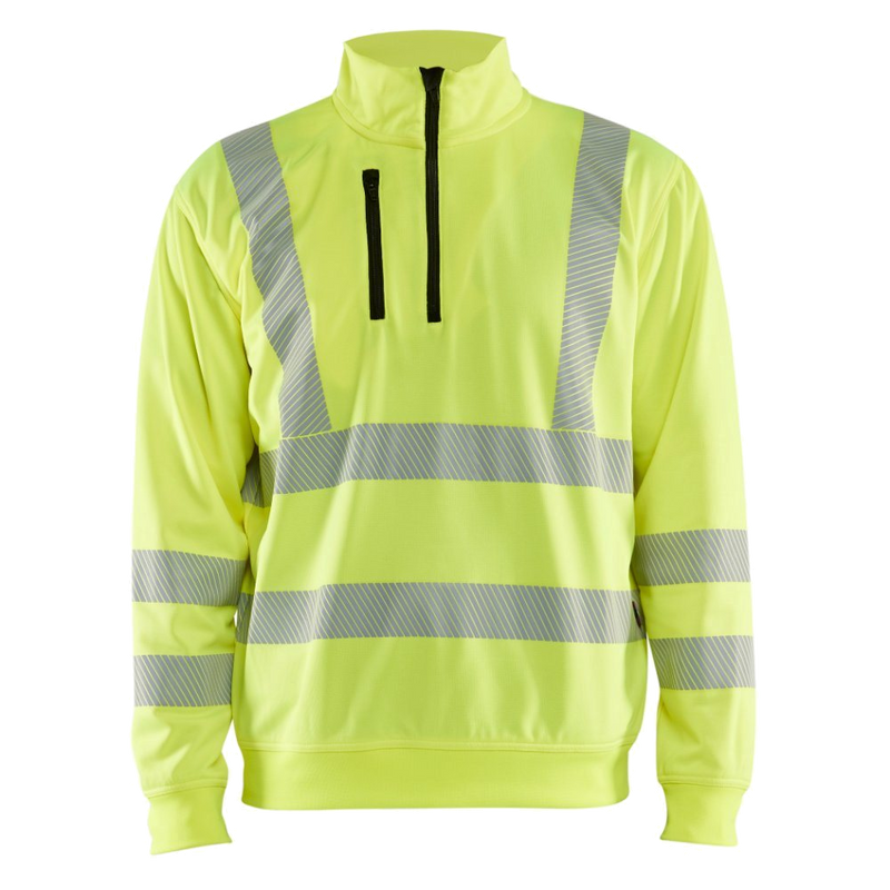 Blaklader High Vis Sweatshirt halve rits (Geel) 1