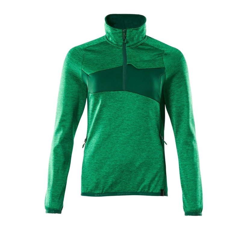 Mascot Dames Fleecetrui Halve Rits (Heldergroen/Groen) 4
