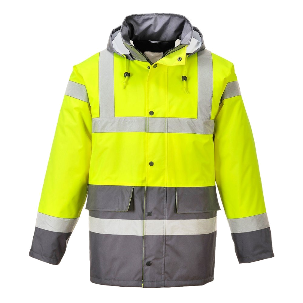 Portwest Contrast Werkjas (Geel/Grijs) 1