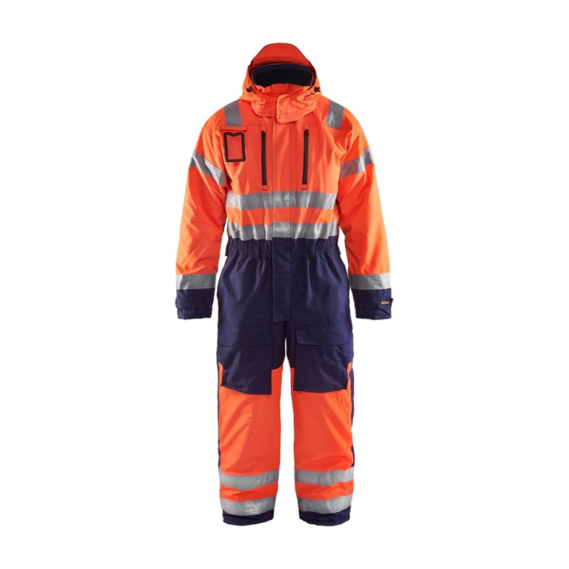 Blaklader Winteroverall HiVis 6763-1977 (5389 Oran/Navy) 1