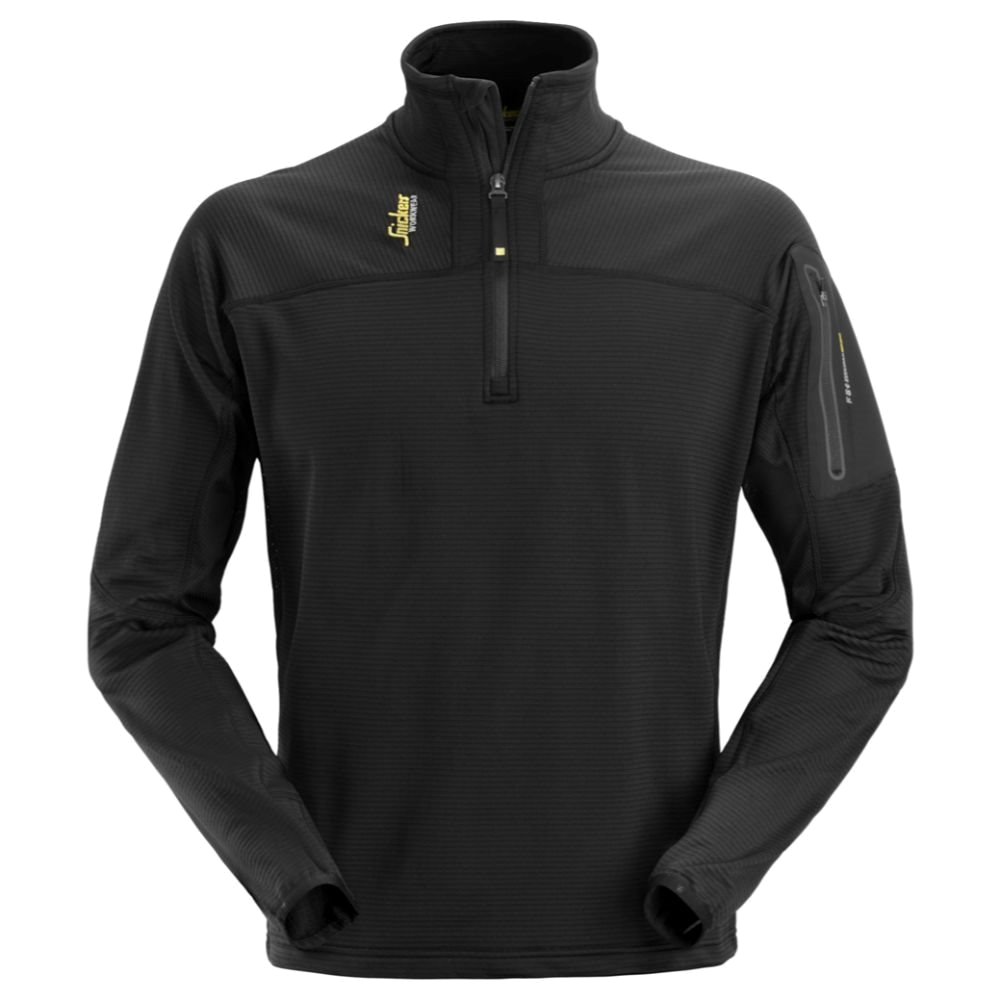 Snickers Half Zip Sweatshirt (Zwart) 1