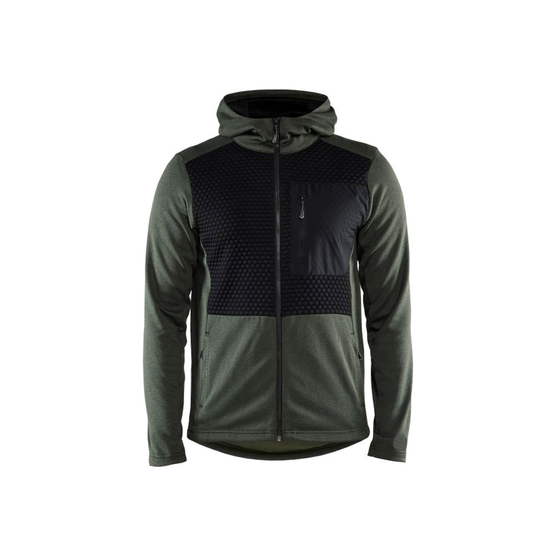 Blaklader Hoodie met hele rits (Groen) 1