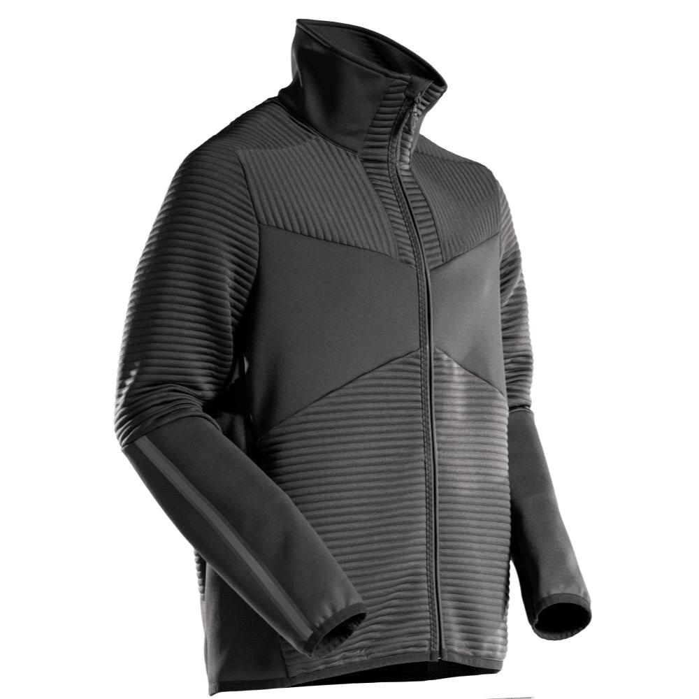 Mascot Customized Fleecetrui Met Rits (Zwart) 1