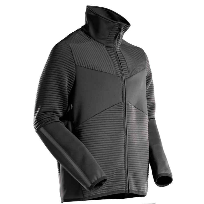 Mascot Customized Fleecetrui Met Rits (Zwart) 1